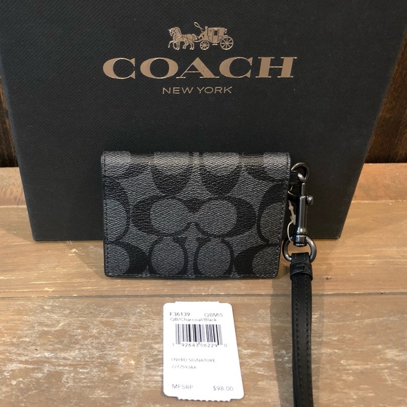 NWT Authentic Coach Signature ID Card Case Lanyard - Picture 4 of 4